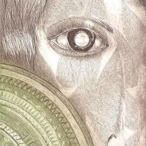 天照大御神と鏡 〜天の岩屋隠れより〜＜Grass＞